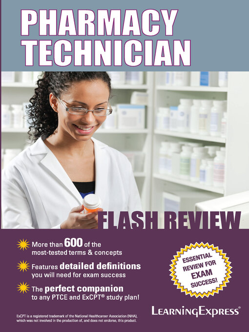 Title details for Pharmacy Technician Flash Review by LearningExpress - Available